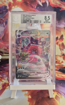 Pokemon Gengar VMAX 271/264 Fusion Strike Alt Art Secret Rare BGS 8.5 - Image 1