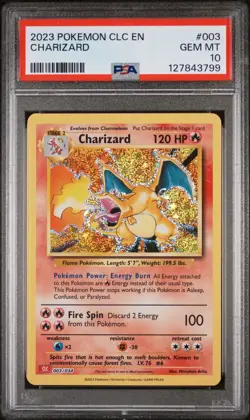Pokemon Classic Collection Charizard 003/034 English #3 PSA 10 - Image 3