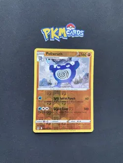 Pokemon TCG Poliwrath Lost Origin 085/196 Reverse Holo Rare LP. - Image 1