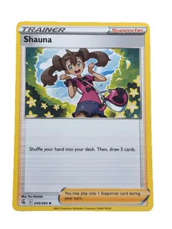 New: 2021 Pokemon TCG Shauna 240 Swsh08: Fusion Strike Regular Uncommon - Image 1