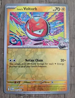 Iono's Voltorb 047/159 - Pokemon: Journey Together REVERSE Holo NM - Image 1