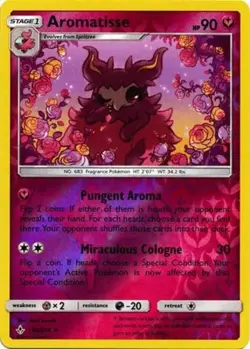 Pokemon - Aromatisse - 142/214 - Rare - Reverse Holo - Sun & Moon Unbroken Bonds - Image 1