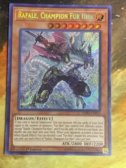 Rafale, Champion Fur Hire - DASA-EN023 Near Mint - Secret Rare 1st Ed Yugioh! - Image 2