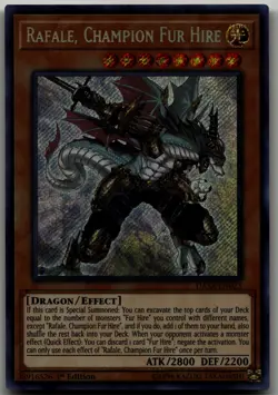 Rafale, Champion Fur Hire Secret Rare Dark Saviors DASA-EN023 LP - Image 1