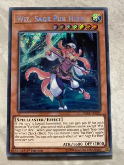 Yugioh - Wiz, Sage Fur Hire - DASA-EN022 - Secret Rare 1st Edition - Image 1