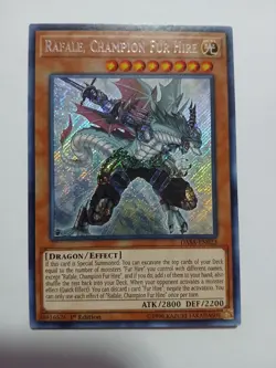 Yugioh Rafale, Champion Fur Hire Secret Rare DASA-EN023 1st Ed Near Mint - Image 1