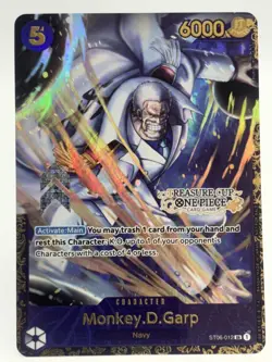 Monkey D. Garp ST06-012 EN ONE PIECE TCG Treasure Cup Top Player-NM - Image 1