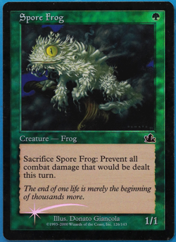 Spore Frog FOIL Prophecy PLD Green Common MAGIC MTG CARD (ID# 505669) ABUGames - Image 1