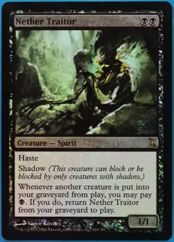 Nether Traitor FOIL Time Spiral PLD Black Rare MAGIC CARD (ID# 509530) ABUGames - Image 1