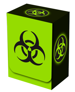 Legion Supplies Absolute Biohazard Deck Box Holds 100 Sleeved Cards - Image 1