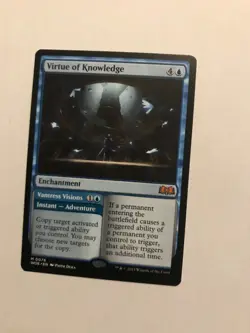 Virtue of Knowledge - MtG NM WOE 0076 - Wilds of Eldraine - Mythic - Magic; Blue - Image 3