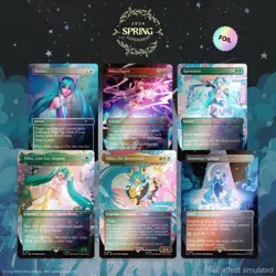 MTG Secret Lair x Hatsune Miku: Sakura Superstar, English Rainbow Foil Sealed - Image 1