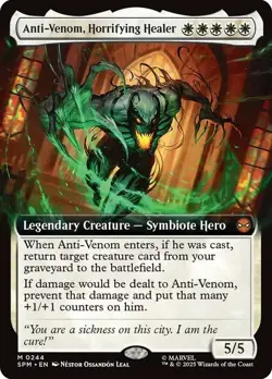 Anti-Venom, Horrifying Healer Extended Art Marvel's Spider-Man NM MTG - Image 1