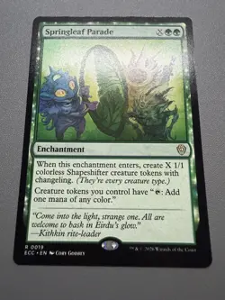 Springleaf Parade Commander Lorwyn Eclipsed MTG ECC R 0019 NM Regular - Image 1