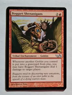 Magic MTG - Boggart Shenanigans - Duel Decks Elves vs Goblins - LP - Image 1