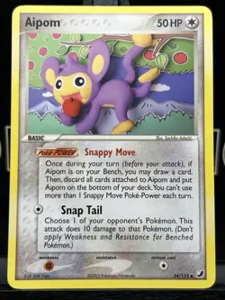 Aipom 34/115 Unseen Forces Regular Pokemon TCG Uncommon 2005 NM - Image 3