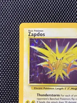 Zapdos 15/62 Fossil Set HOLO/FOIL RARE Unlimited Pokemon WOTC TCG 1999 - Image 2