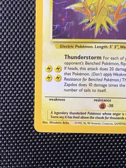 Zapdos 15/62 Fossil Set HOLO/FOIL RARE Unlimited Pokemon WOTC TCG 1999 - Image 5