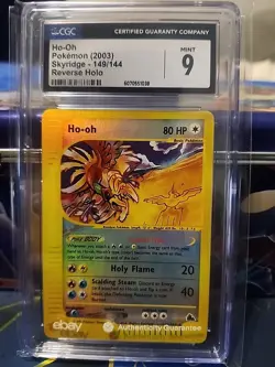 2003 Pokemon Skyridgecrystal Ho-oh Reverse Holo CGC 9 - Image 1