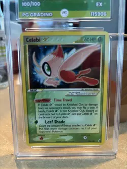 Pokemon Celebi [Gold Star] #100 Pokemon Crystal Guardian - LP/MP - graded ex 5 - Image 5