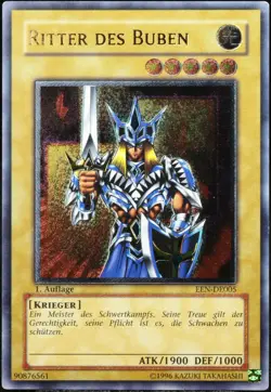 Yu-Gi-Oh! Ritter Des Buben EEN-DE005 1.Edition Ultimate Rare [G-EX] | DE 2005 - Image 1