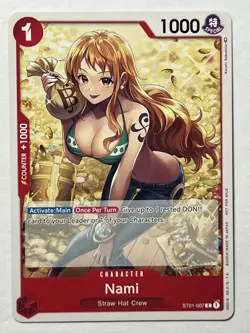 Nami ST01-007 Tournament Pack Vol. 3 Pre-Release Promotion Card - Image 2