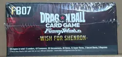 Dragon Ball Super Card Game Fusion World Wish For Shenron Booster Box FB07 - Image 2