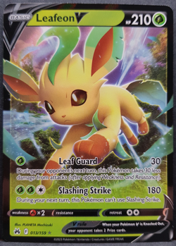 Leafeon V 013/159 Crown Zenith Pokemon Pokemon Card English Near Mint - Image 1