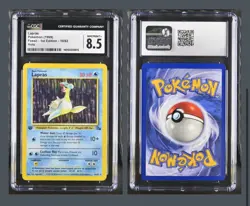 CGC 8.5 Lapras 1999 Fossil 1st Edition 10/62 Holo Pokemon Card psa - Image 1