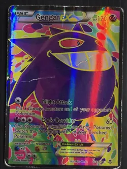 Pokemon Gengar EX Ultra Rare Full Art Holo XY Phantom Forces 114/119 Card - Image 1