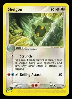 Shelgon 20/97 Rare EX Dragon Pokemon Card - Image 1