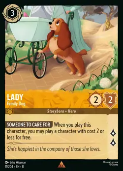 Lady - Family Dog #11 Rare | Lorcana: Reign of Jafar Card - Image 1