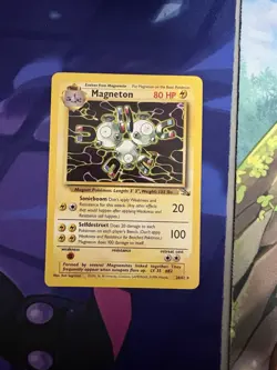 Magneton - 26/62 - Pokemon Fossil Unlimited Non Holo Rare Card WOTC NM/M - Image 1