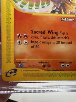 Ho-Oh # 52 Black Star Promo Pokemon Center NY Stamped Card CGC GEM MINT 10 - Image 5