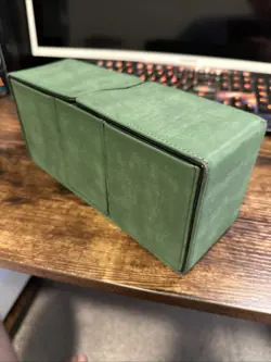 Used Ultra Pro Suede Collection Alcove Vault Deck Box Emerald Green Edition - Image 1
