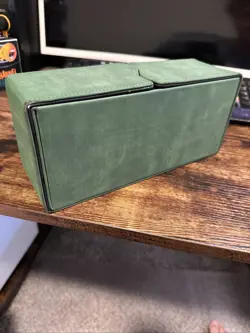 Used Ultra Pro Suede Collection Alcove Vault Deck Box Emerald Green Edition - Image 2