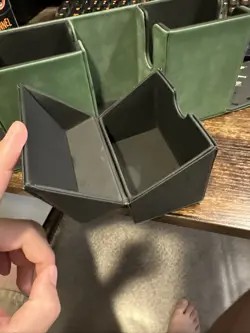 Used Ultra Pro Suede Collection Alcove Vault Deck Box Emerald Green Edition - Image 5