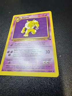 Pokemon TCG Unlimited Hypno Fossil Non Holo Rare 23/62 Vintage WotC NM/M - Image 3