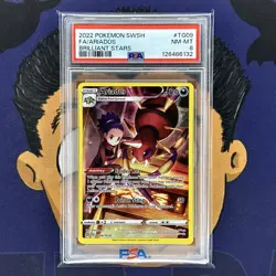 PSA 8 NEAR MINT 2022 Pokemon Brilliant Stars ARIADOS TG09 Full Art - Image 2