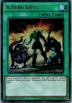 Yugioh A Hero Lives DUSA-EN087 1st Edition Ultra Rare NM - Image 1