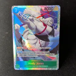 Bandai Hody Jones Wings of the Captain Character 8000 Foil Super Rare OP06-035 - Image 1