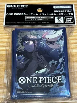 ONE PIECE OFFICIAL CARD SLEEVES 6 Trafalgar Law 70pcs.From Japan - Image 1
