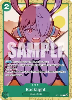 Backlight (Starter Deck 11: Uta Deck Battle) - Normal ST11-003 One Piece Prom... - Image 1