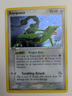 Rayquaza EX Deoxys Holo Rare SWIRL 22/107 Pokemon Cards TCG - LP - Image 1