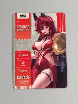 Red Hood - Goddess of Victory: Nikke Silver Plastic Card - Image 2