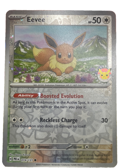 Eevee - (Pokemon Day 2025) (Reverse Cosmos Holo) 074/131 Miscellaneous Cards... - Image 1