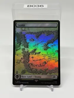 MTG FOIL Swamp 277 Full Art - The Lord of the Rings #277 - Image 1
