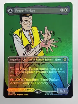 Peter Parker (0232) (Borderless) Marvel's Spider-Man Foil - MTG - Image 1