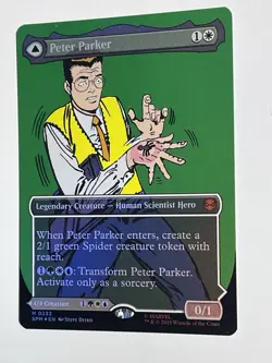Peter Parker (0232) (Borderless) Marvel's Spider-Man Foil - MTG - Image 2