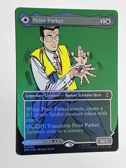 Peter Parker (0232) (Borderless) Marvel's Spider-Man Foil - MTG - Image 3